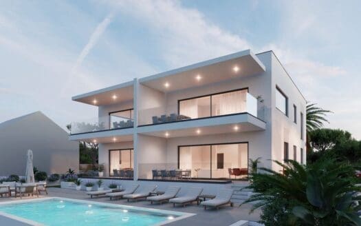 Luxury apartment in a modern villa on the island of Pag