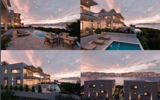 Luxury apartment in a modern villa on the island of Pag