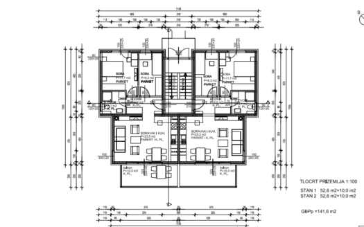 Apartment in a new building, first floor, overlooking the sea, Rogoznica