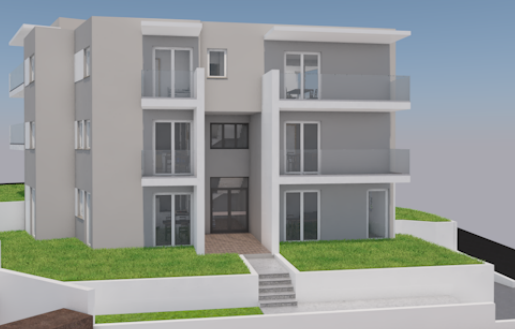 Excellent one-bedroom apartment on the first floor of a beautiful new building, Podstrana
