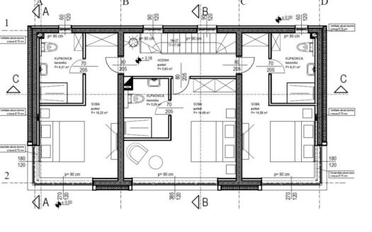Attractive building plot with villa construction project, Hvar